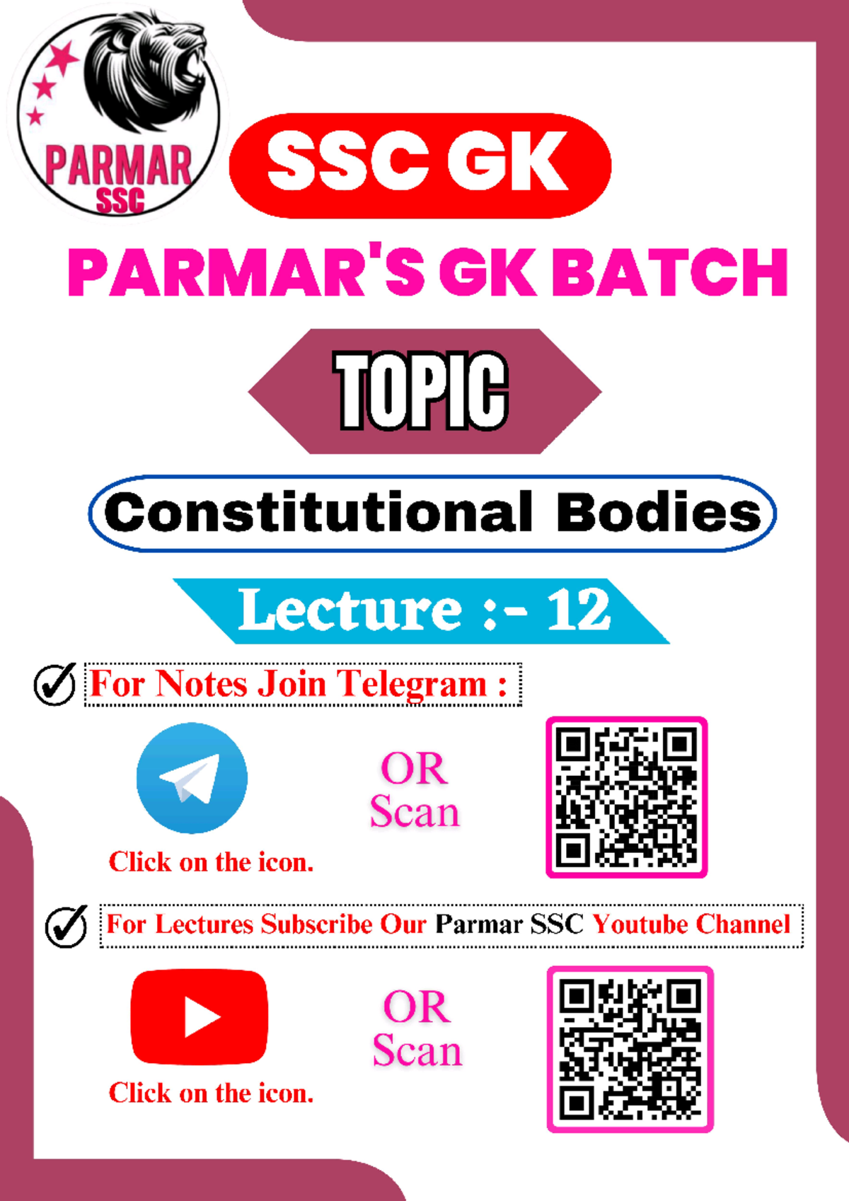 12. Notes on Constitutional Bodies for SSC Preparation - Studocu