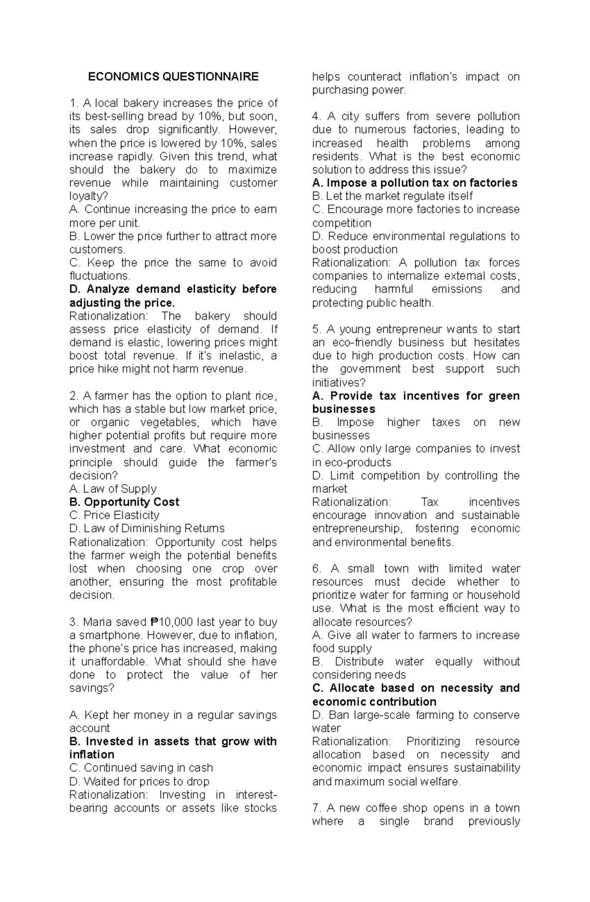 Trends and Issues Questionnaire in Social Studies (SS 101) - Studocu