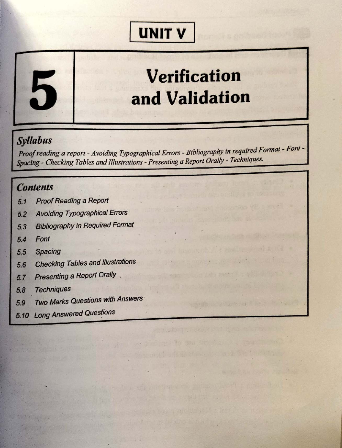 Prw unit 5 unit5 - This helpful - UNIT V 5 Verification and Validation ...