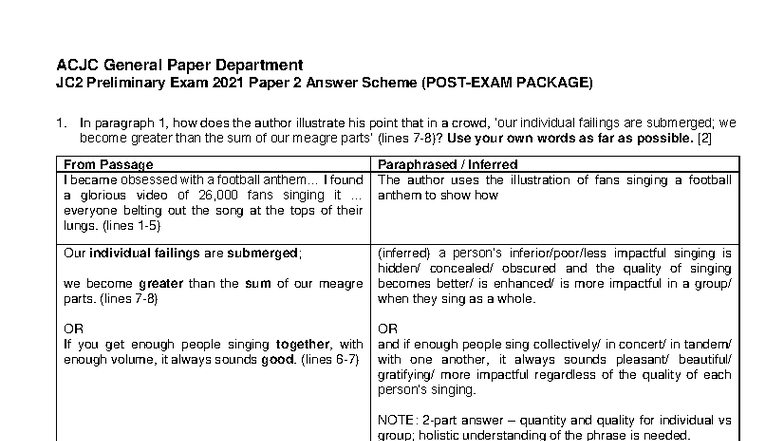 ACJC GP Department JC2 Preliminary Exam 2021 Paper 2 Answer Scheme ...