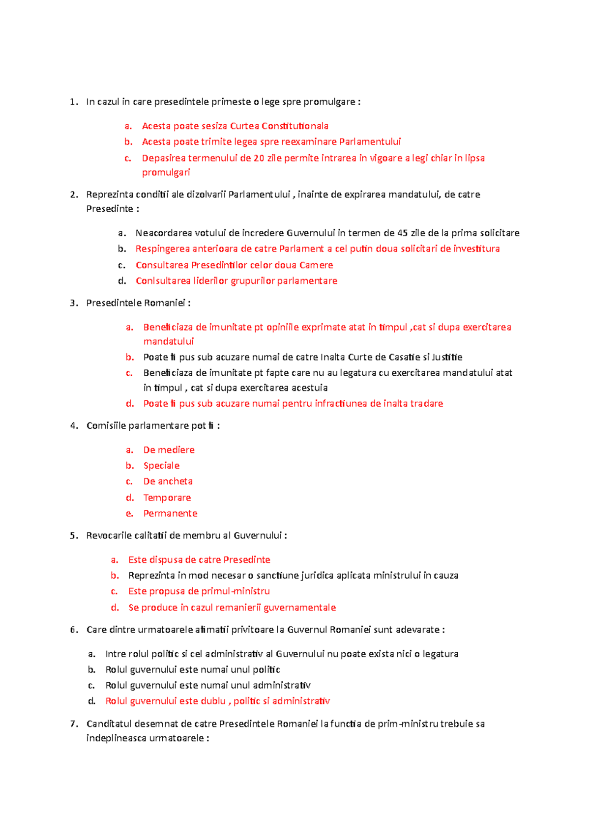 Grile sesiune DCIP - Drept Constitutional: Note Grile Administratie ...