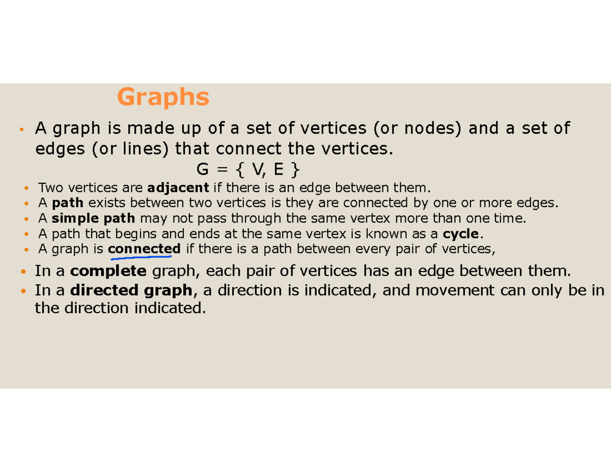 Graph Data Structures - Lecture 11 Notes - Studocu