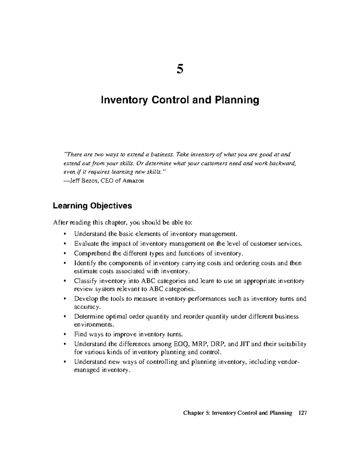 Supply Chain Management Essentials: Inventory Control & Planning ...