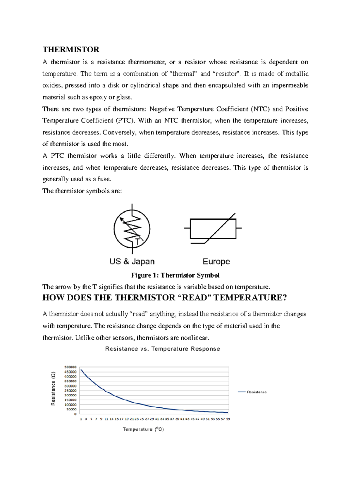 Sensor and Instrumentation Notes: Thermistors & RTDs Overview - Studocu