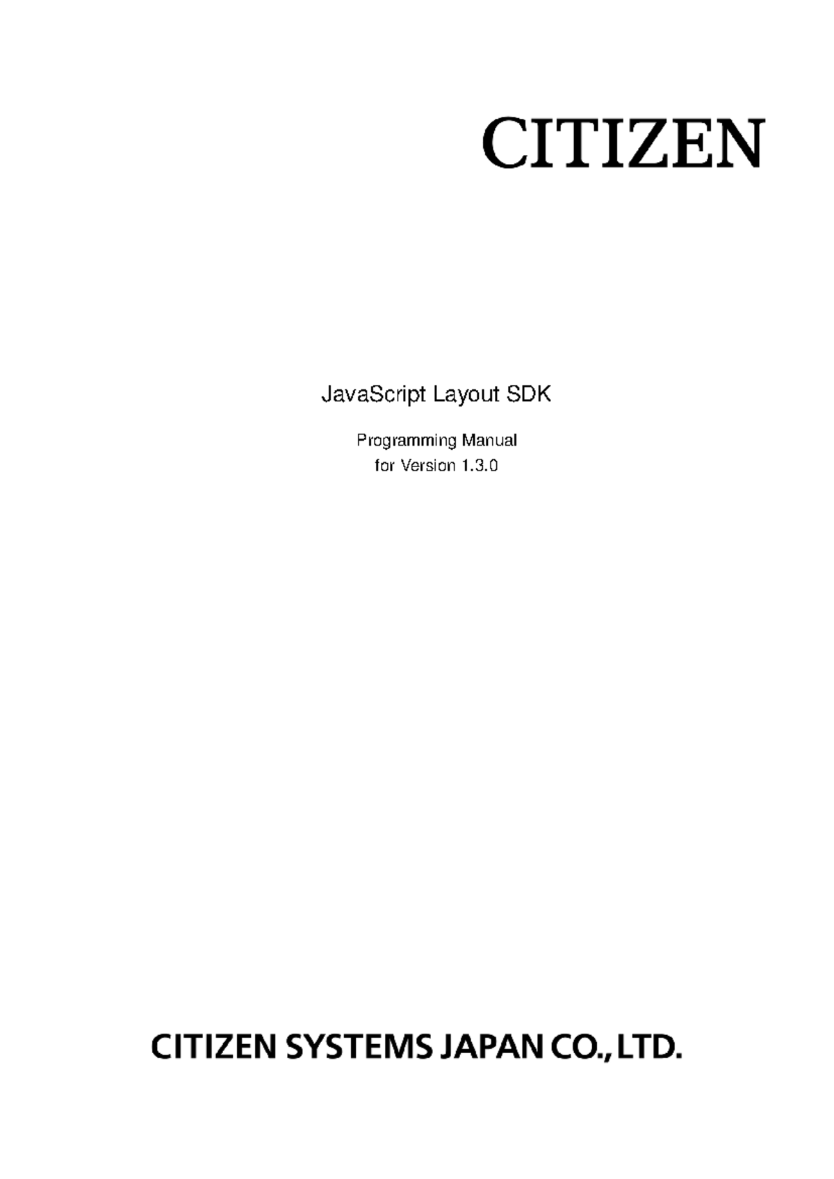 JavaScript Layout SDK Programming Manual v1.3.0 Overview - Studocu