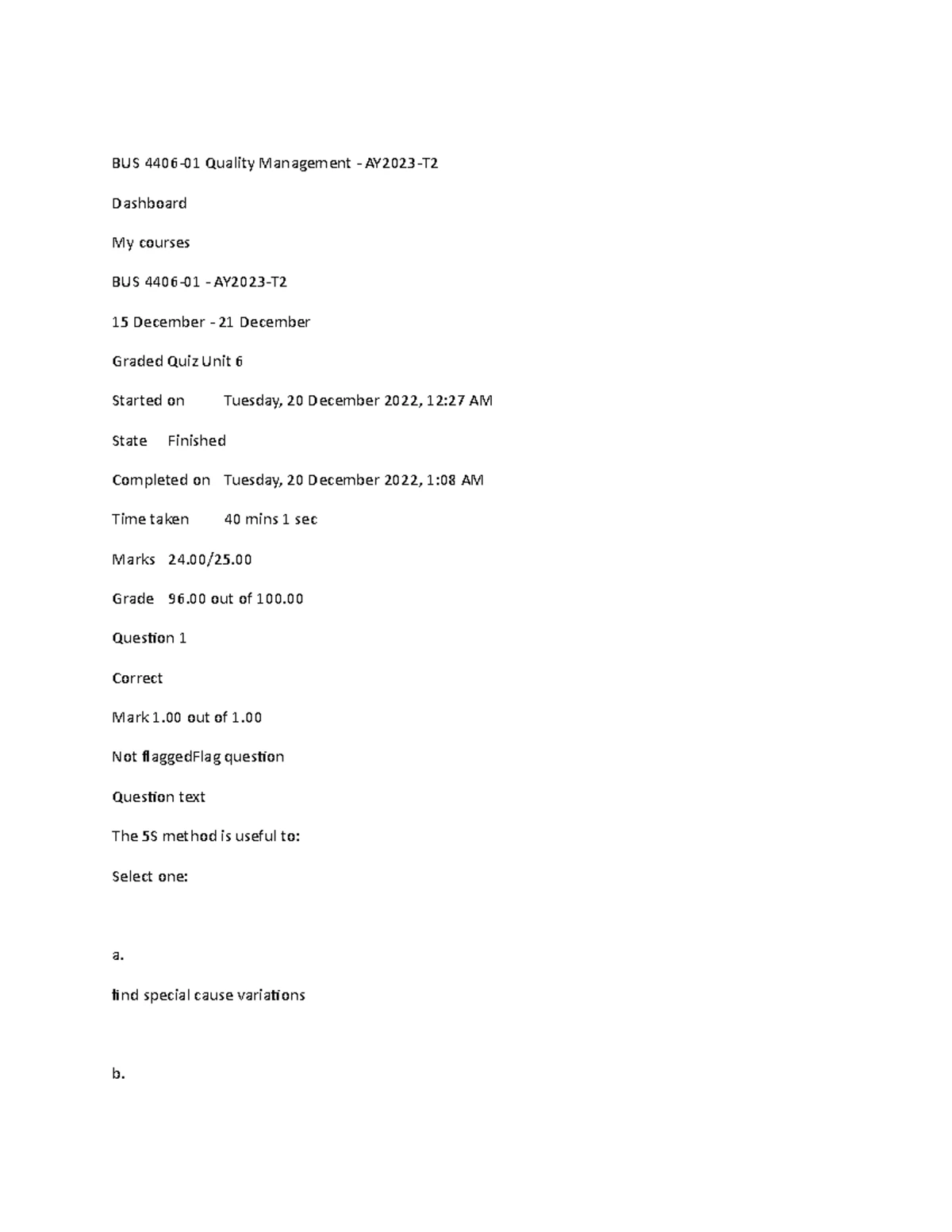 Bus 4406 graded quiz unit 3 - Home My Courses Resources Links ...
