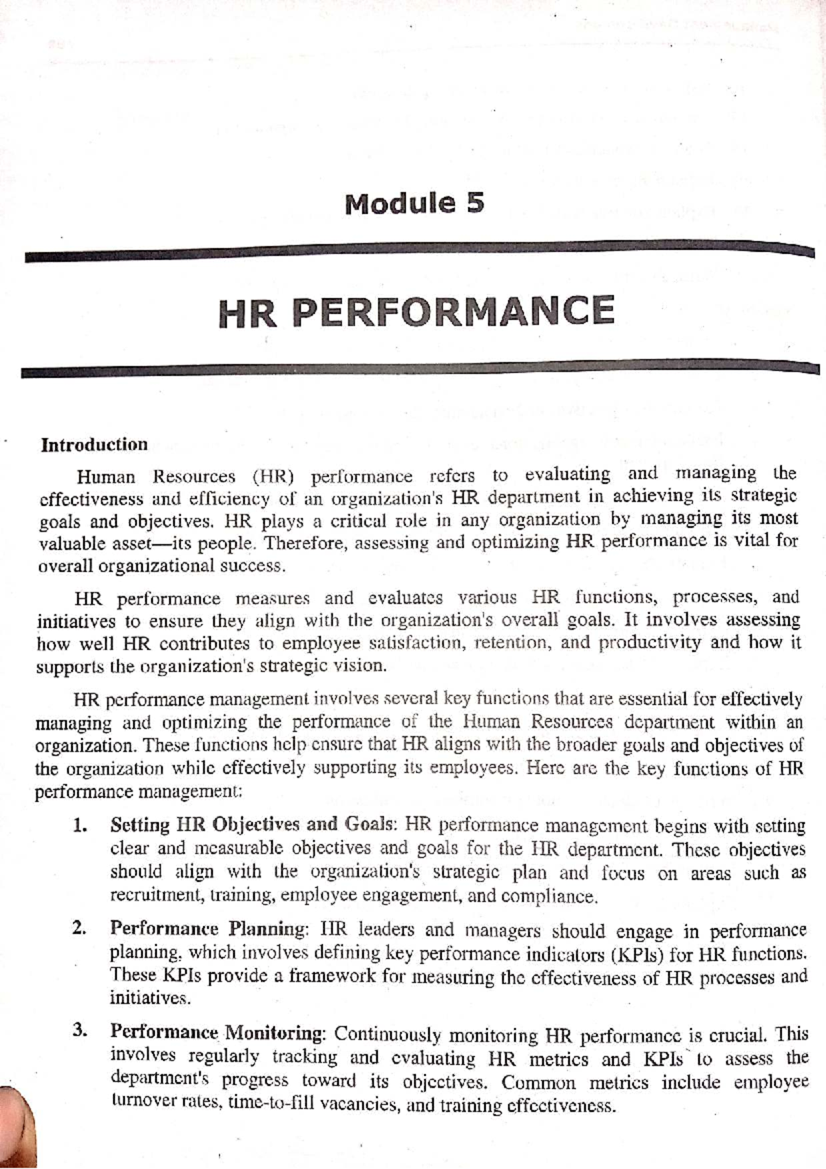 HRD 5 - Comprehensive Guide to HR Performance Management - Studocu