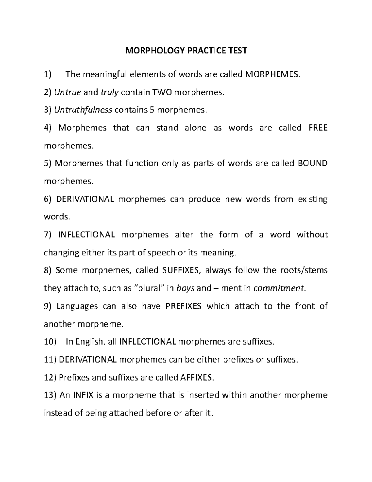 AJ semantics - Simple summary of first 7 chapters of Saeed
