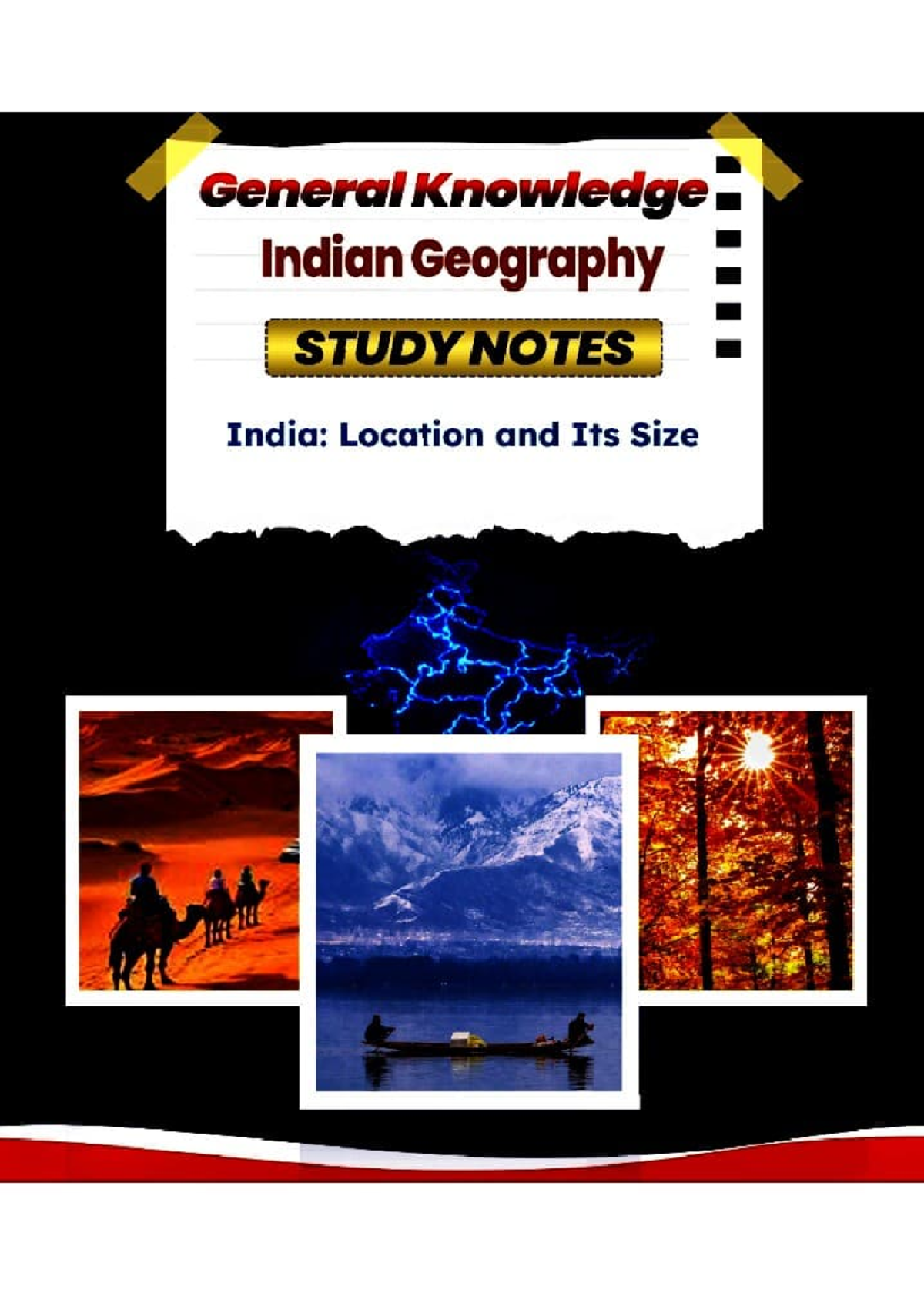 General Knowledge: Indian Geography IN: Location & Size Study Notes ...