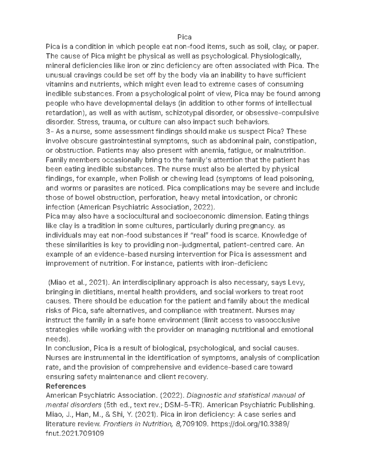 Pica: Understanding Causes, Symptoms, and Nursing Interventions ...