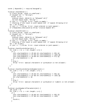 LAB 4 question - CS-546 Lab 4 MongoDB For this lab, we are going to ...