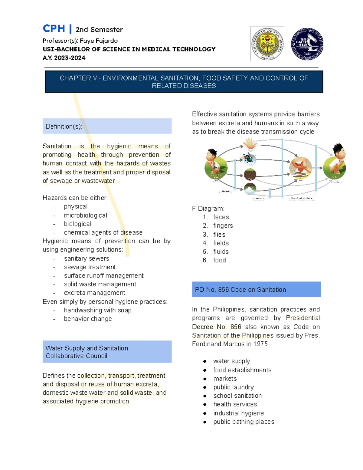Communicable Diseases Overview - CPH 2 - Med Tech Final Notes - Studocu