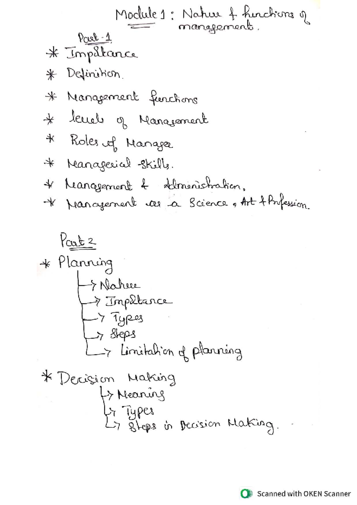 BEC501-U1-25: Management Functions and Planning Overview - Studocu