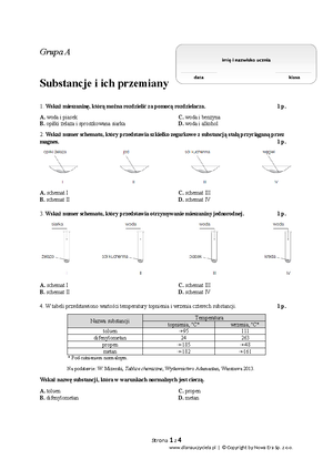 Węglowodory Sprawdzian Gimnazjum Nowa Era Chomikuj www.studocu.com