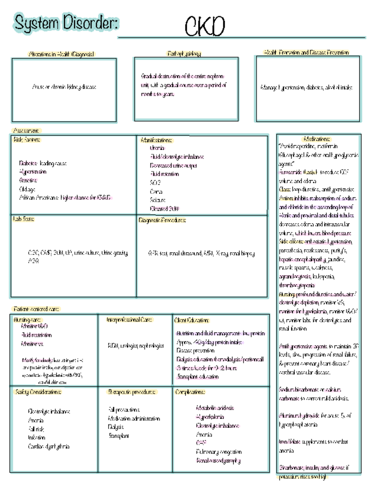 Chronic Kidney Disease (CKD) Management: Assessment & Interventions ...