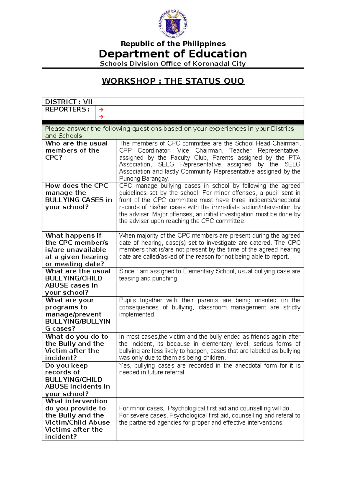 SBFP-Form-8 - Parent Consent for Milk Feeding Program - Studocu