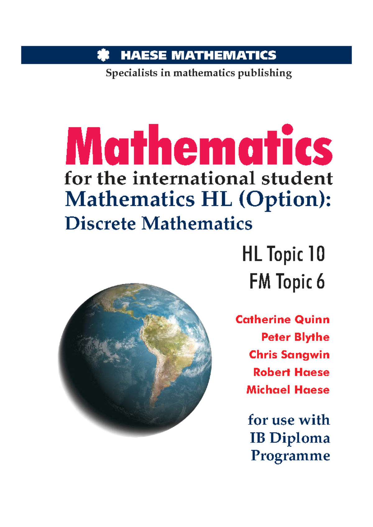 Mathematics HL (Option): Discrete Mathematics - First Edition Notes ...