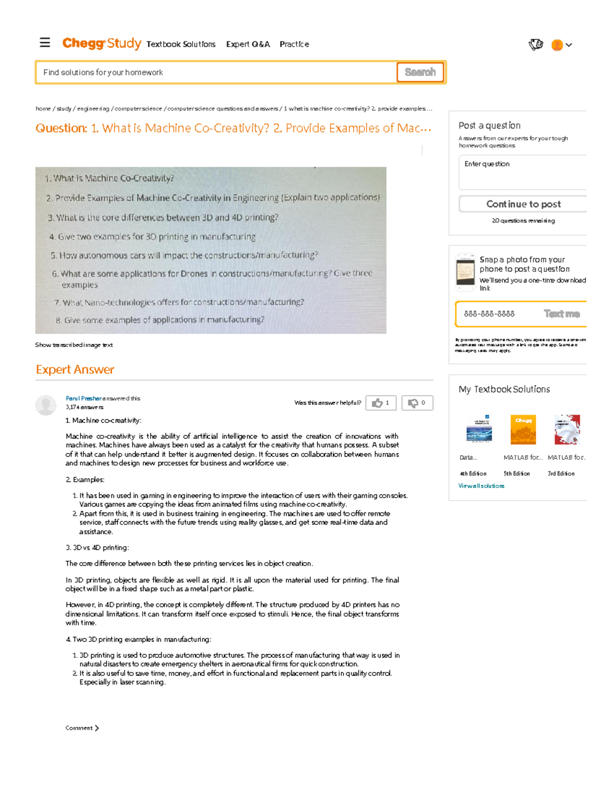 1. What Is Machine Co-Creativity 2. Provide Examp... Chegg.com - Was ...