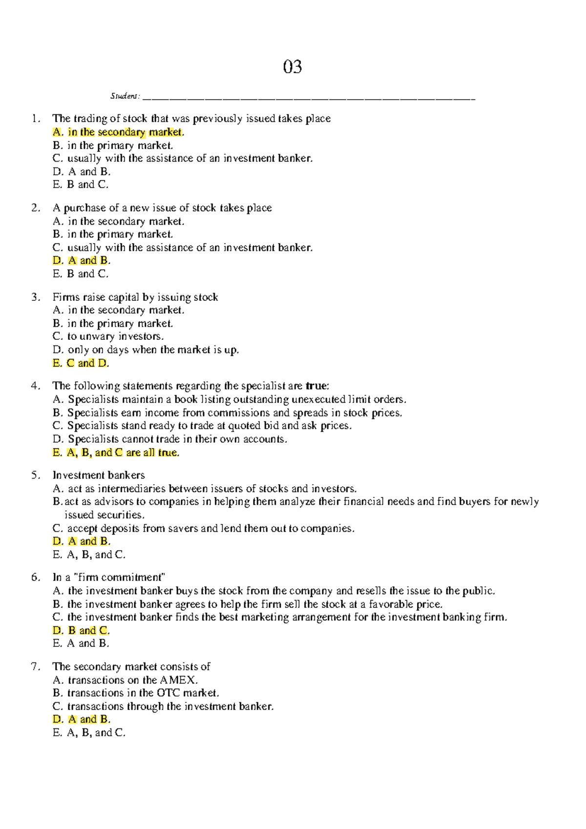 03 - Practice question - 03 Student: - Studocu