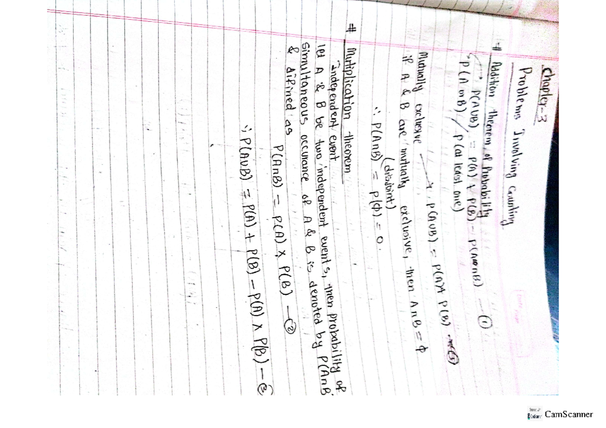 Final Exam Revision Notes for Course Code XYZ123 - chapter 3 Problems ...