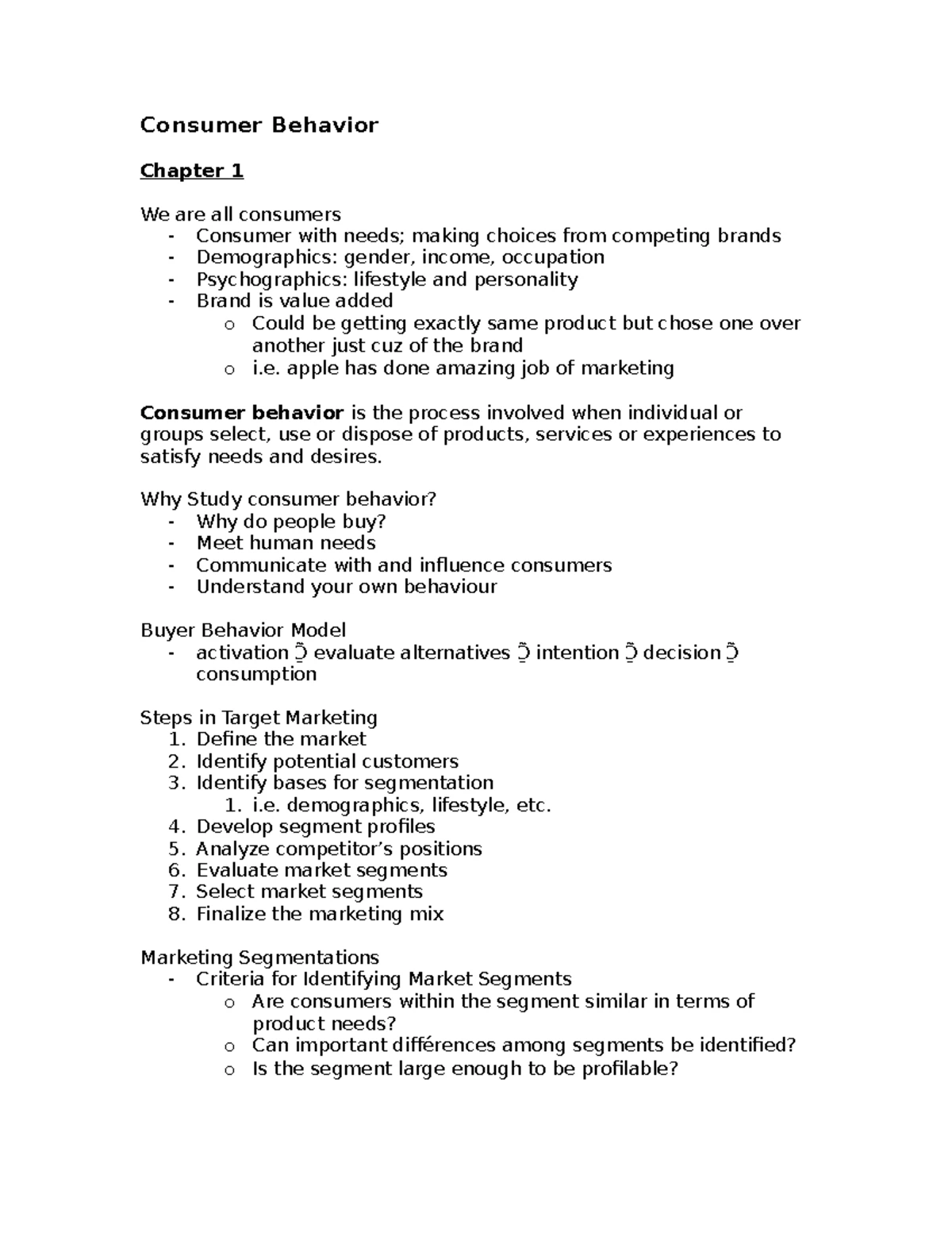 Consumer Behavior Final Notes (Consumer Psychology 101) - Studocu