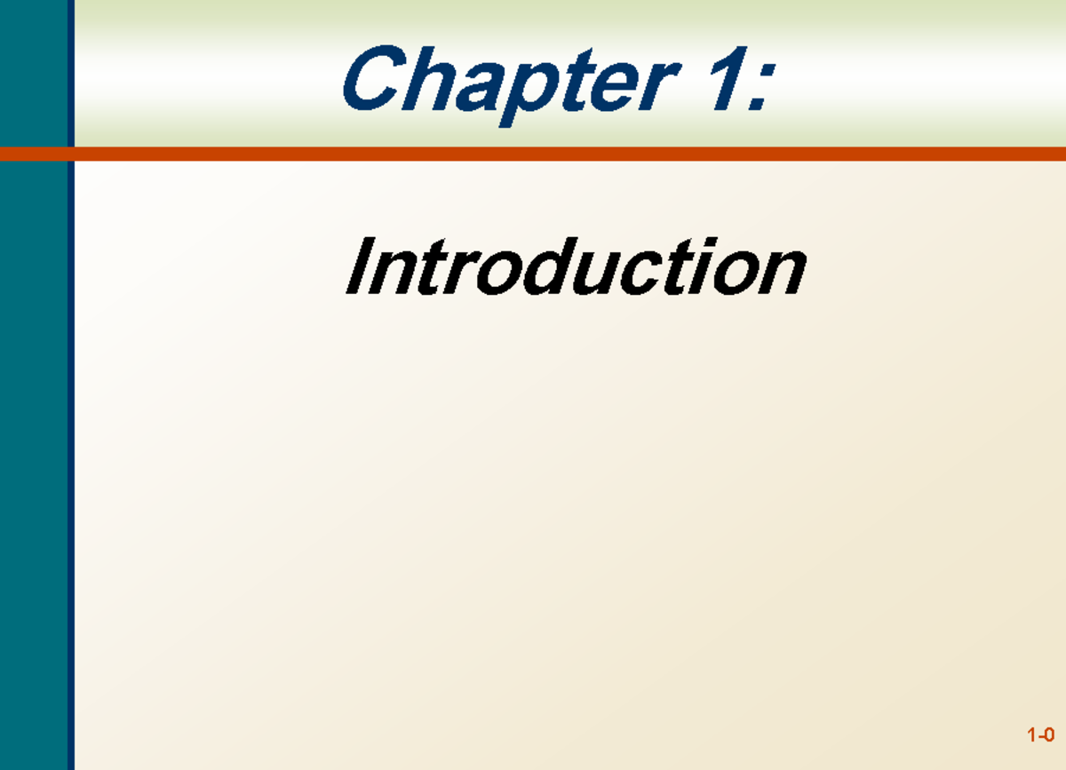 Chapter 01: Introduction to Corporate Finance Concepts - Studocu