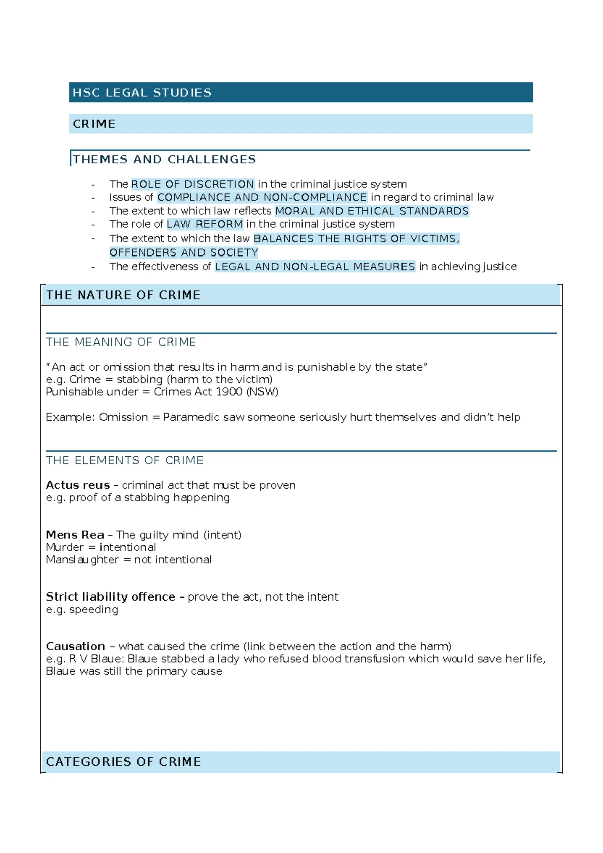 HSC LEGAL STUDIES WORLD ORDER OPTION: THEMES & CHALLENGES - Studocu