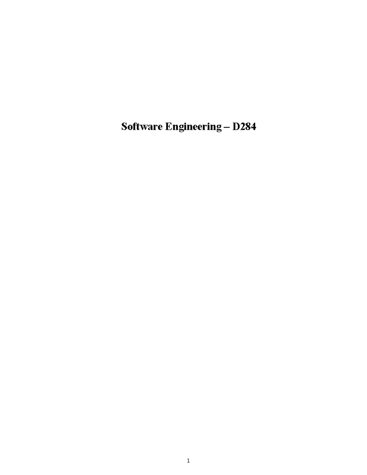 Software Engineering D284: Agape CRM Solution Overview and Methodology ...