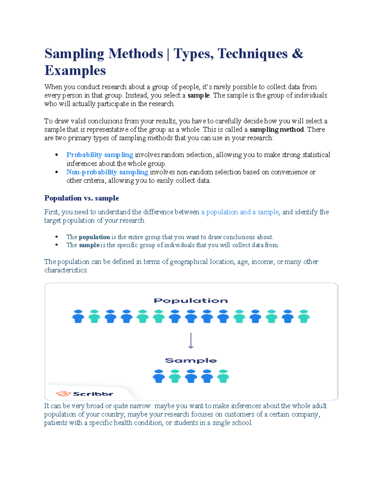 Sampling Methods: Types, Techniques & Examples (STAT 101) - Studocu