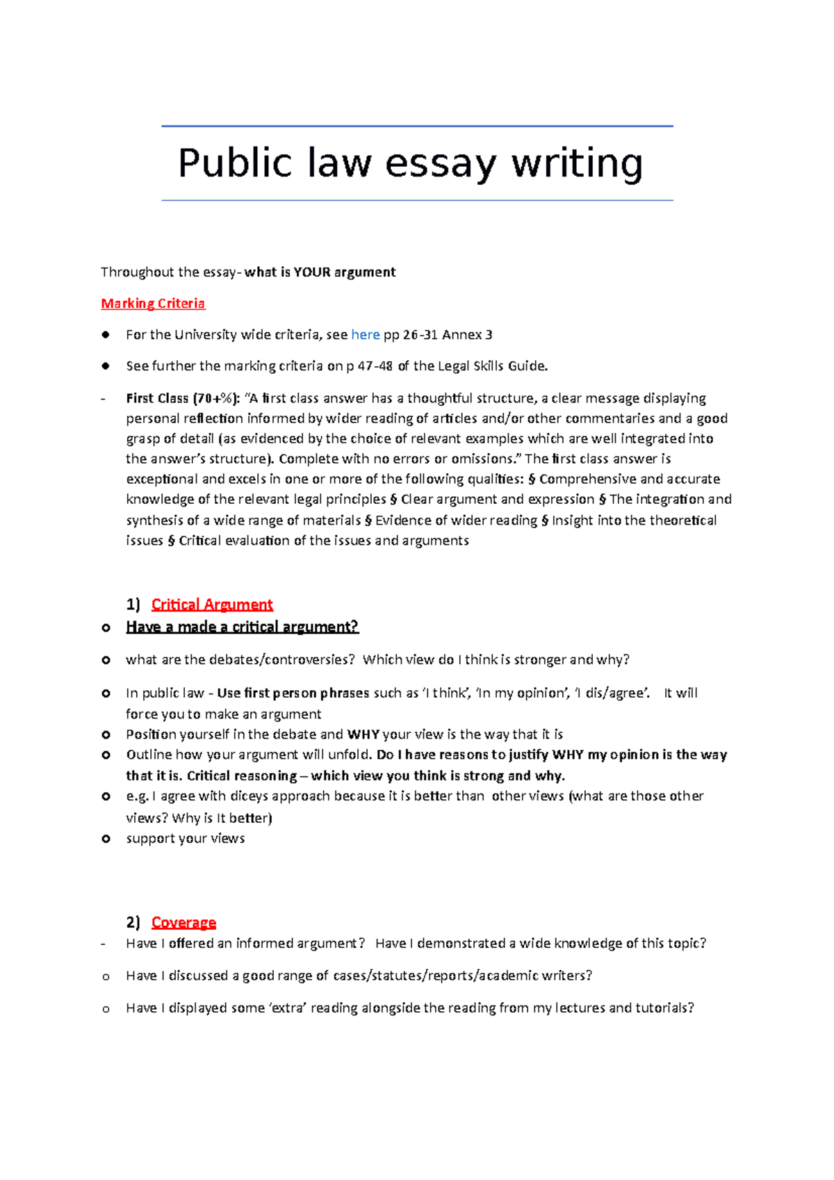 Law Essay Phrases