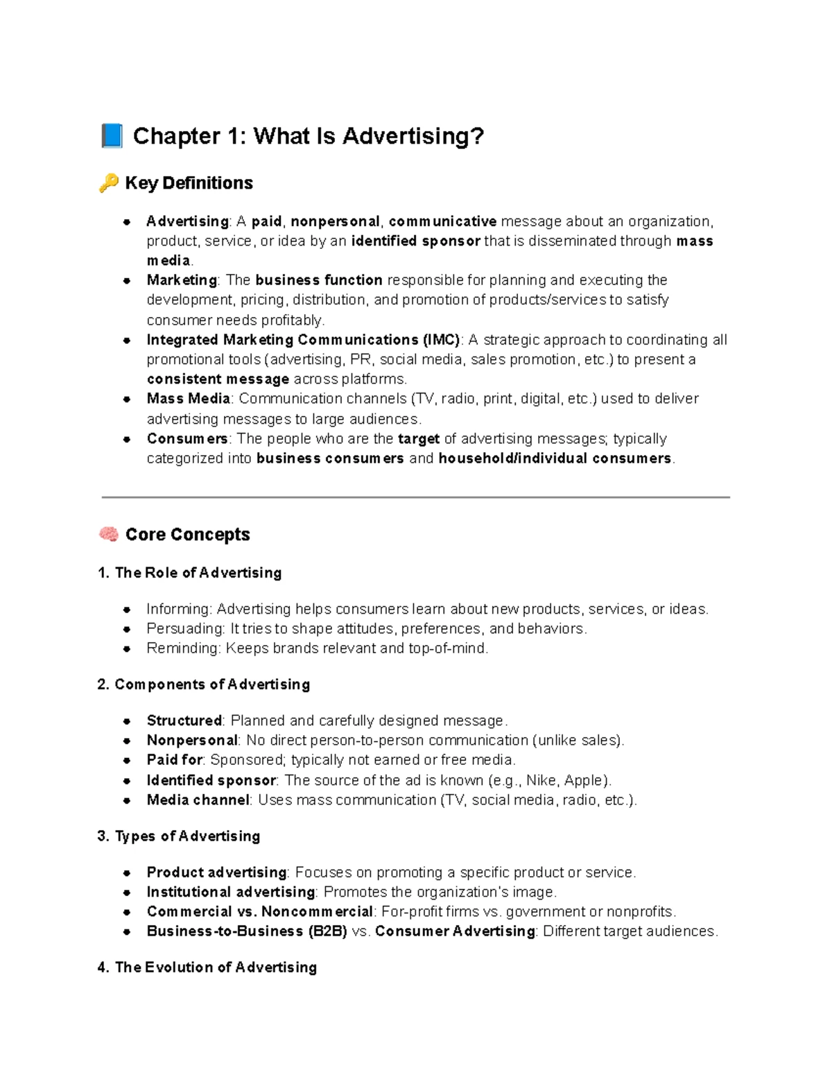 Advertising 101: Test 1 Study Guide for Effective Strategies and ...