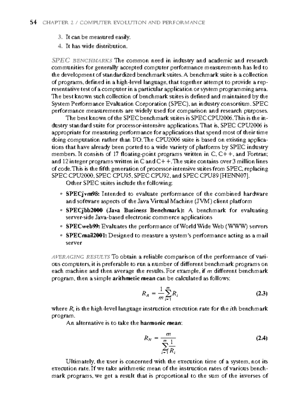 Computer Organization and Architecture: SPEC Benchmark Insights (12 ...