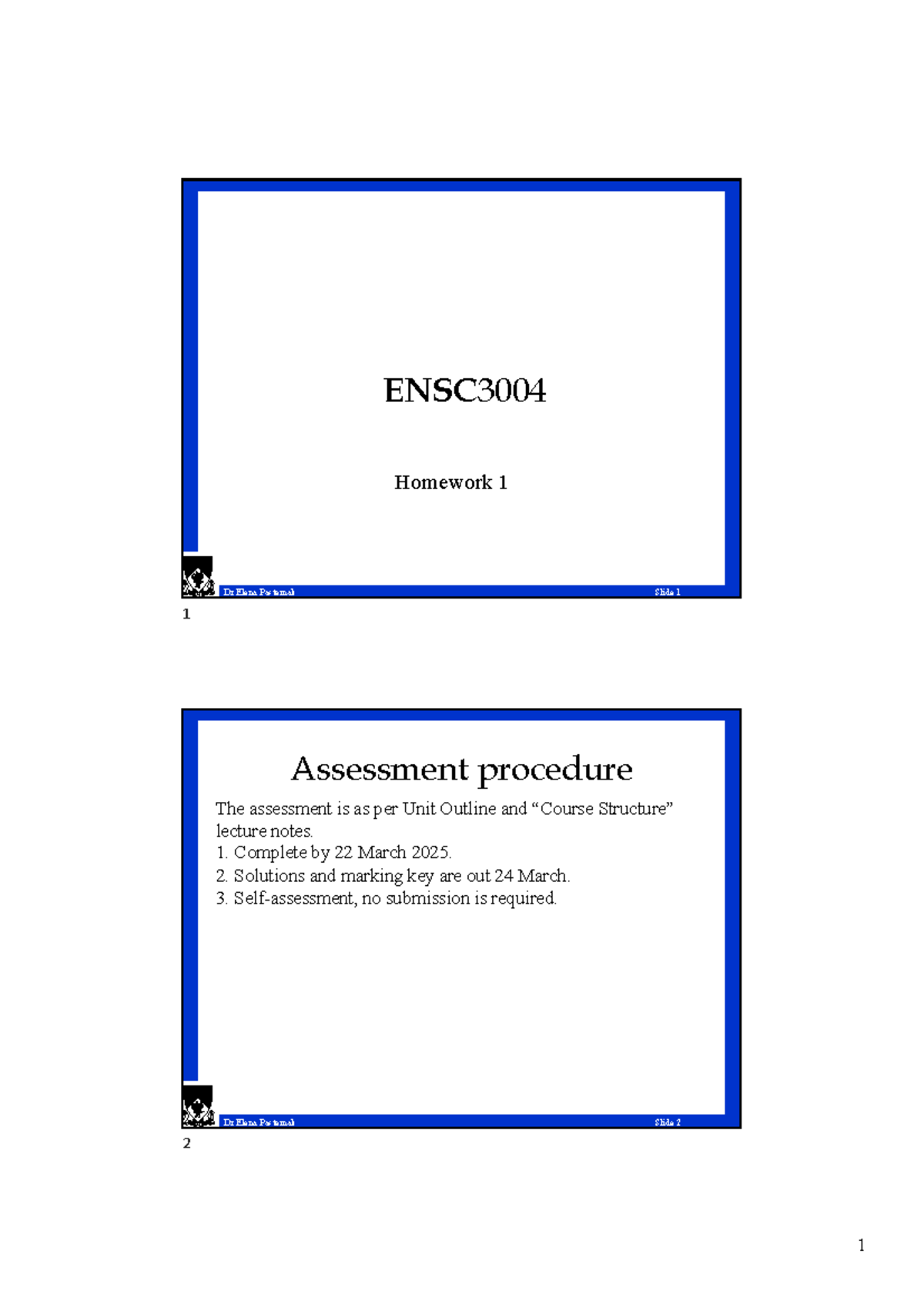 ENSC3004 Homework 1: Stress Analysis and Learning Outcomes Overview ...