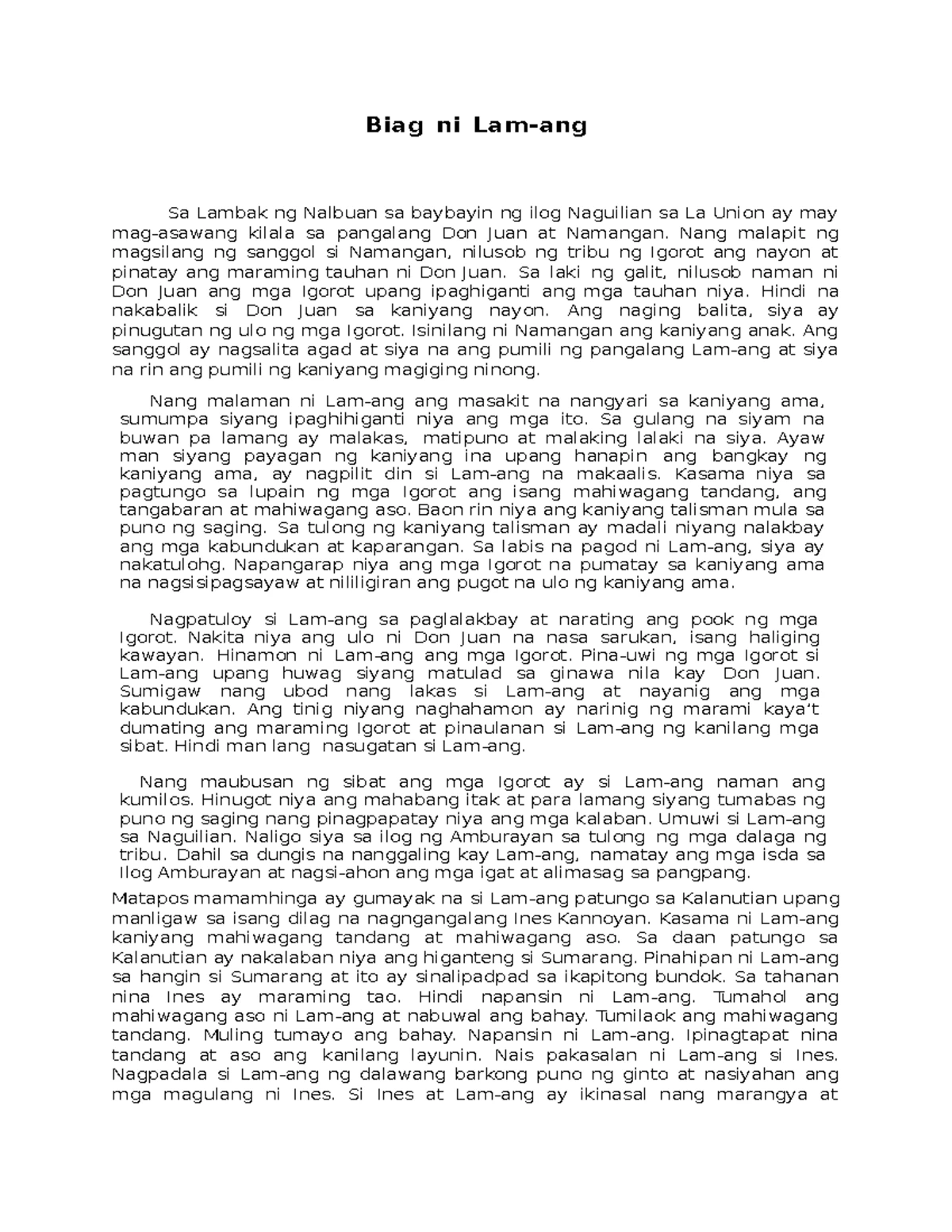 Filipino V - Ikatlong Markang Pagsusulit Summary & Guidelines - Studocu