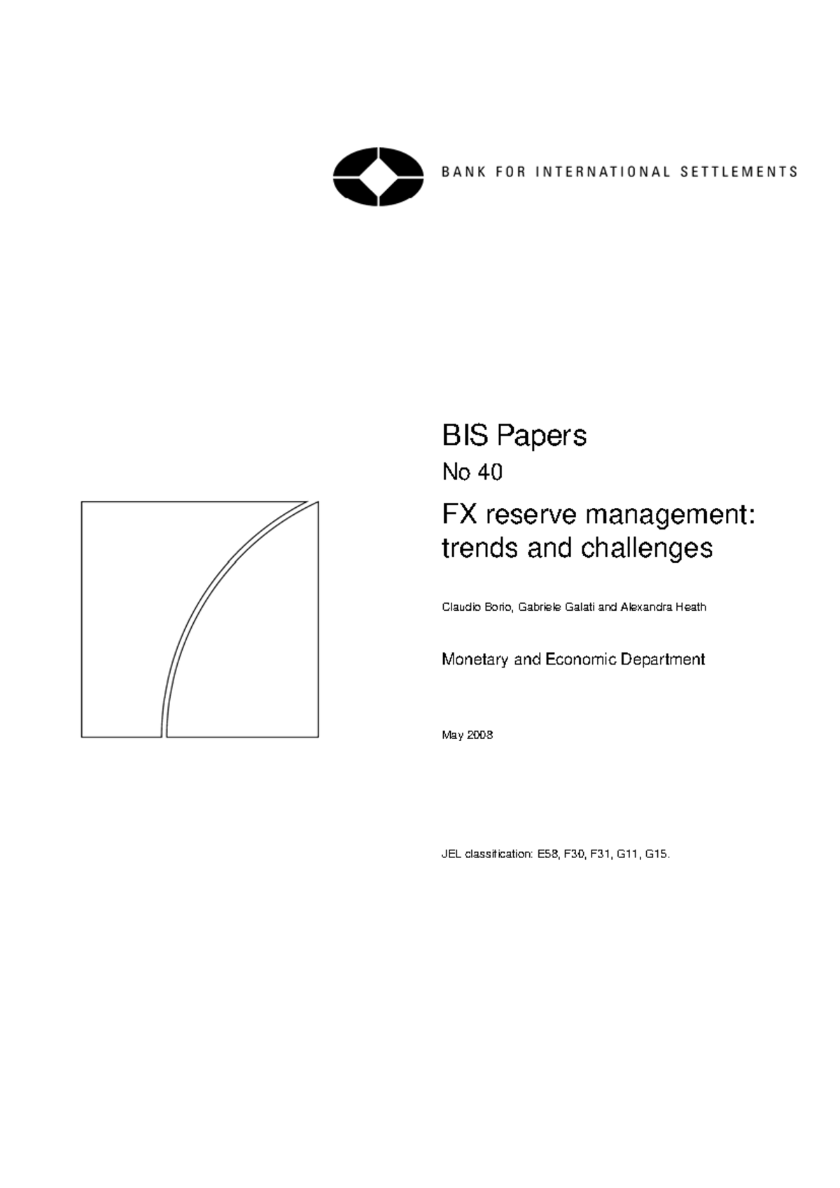 BIS Papers No 40: FX Reserve Management Trends & Challenges - Studocu
