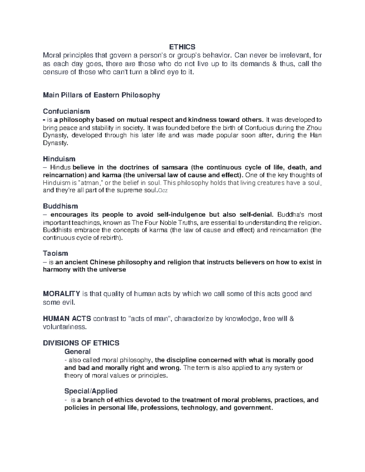 Principles-of- Ethics - ETHICS Moral principles that govern a person's ...