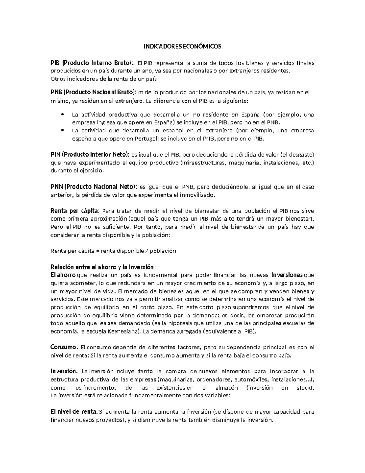 Indicadores Económicos: PIB, PNB, PIN y su Relación en el Crecimiento ...