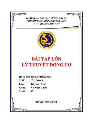 [Solved] bi tp ln nguyn l ng c t trong - Lý thuyết động cơ (DCO301.3 ...
