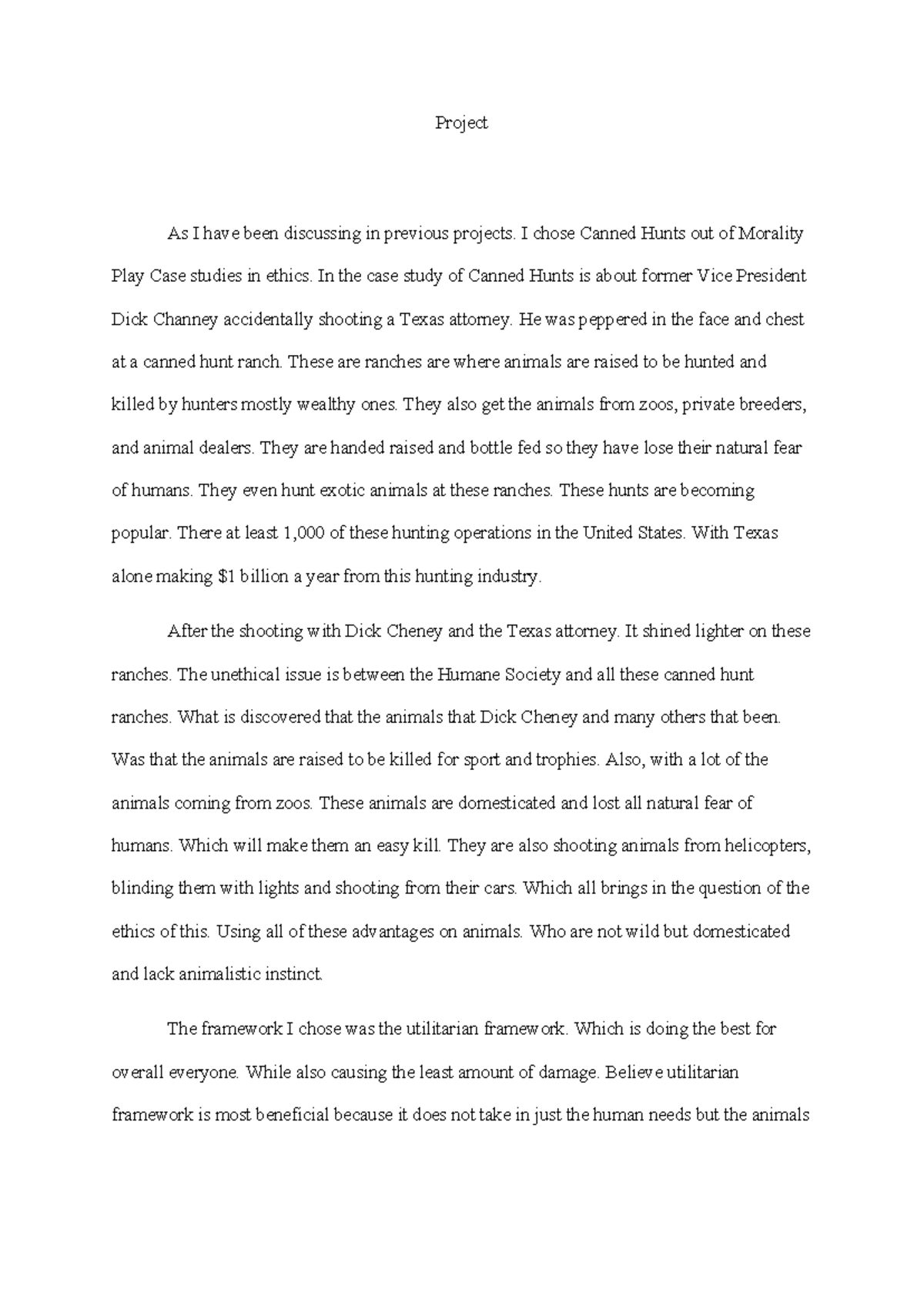Project 7 - Project As I have been discussing in previous projects. I ...