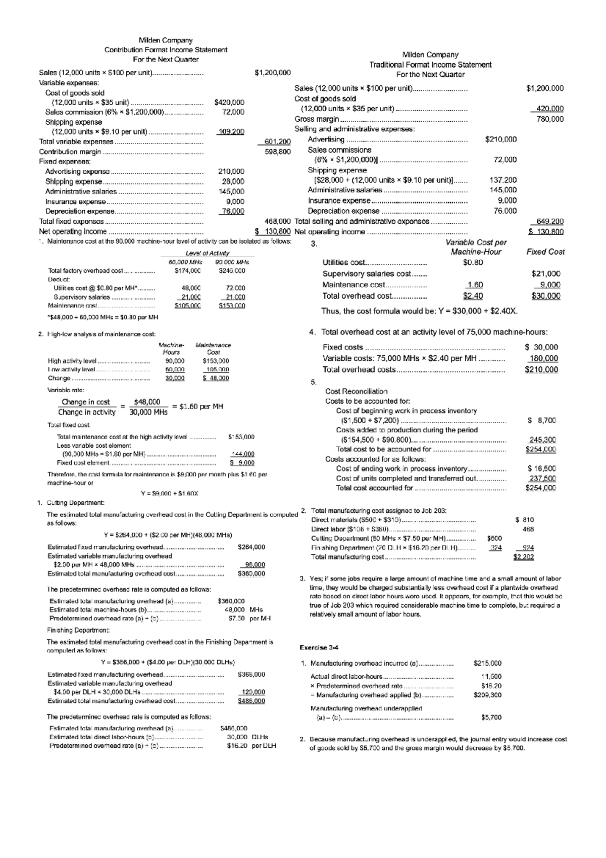 MAF Final Exam Example Problems and Solutions - Studocu