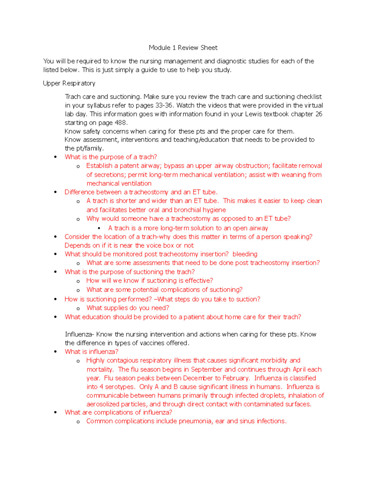 NRS 101 Module 1 Study Guide: Nursing Management & Diagnostics - Studocu