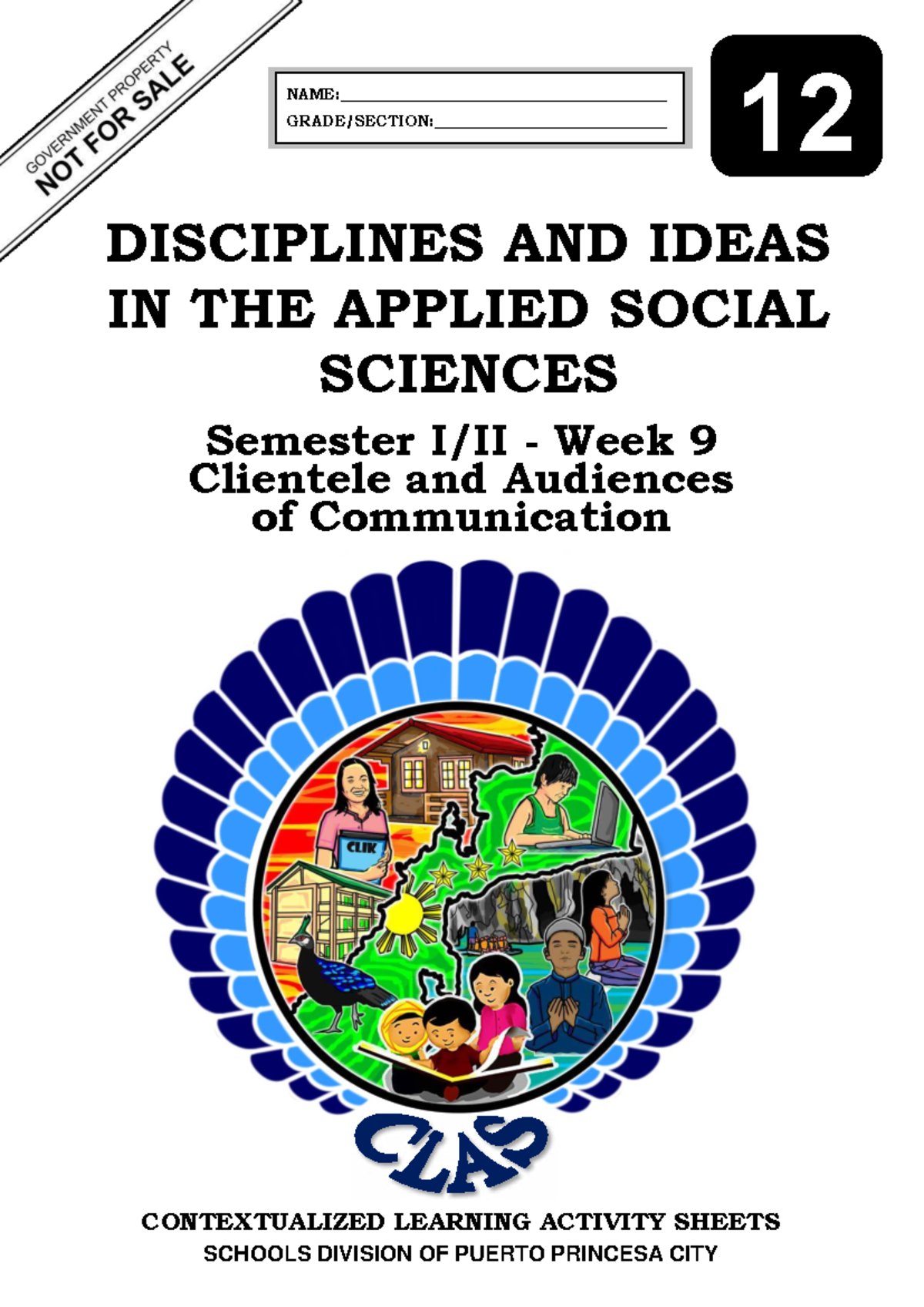 12 DISCIPLINES AND IDEAS IN APPLIED SOCIAL SCIENCES: CLAS 9 on ...