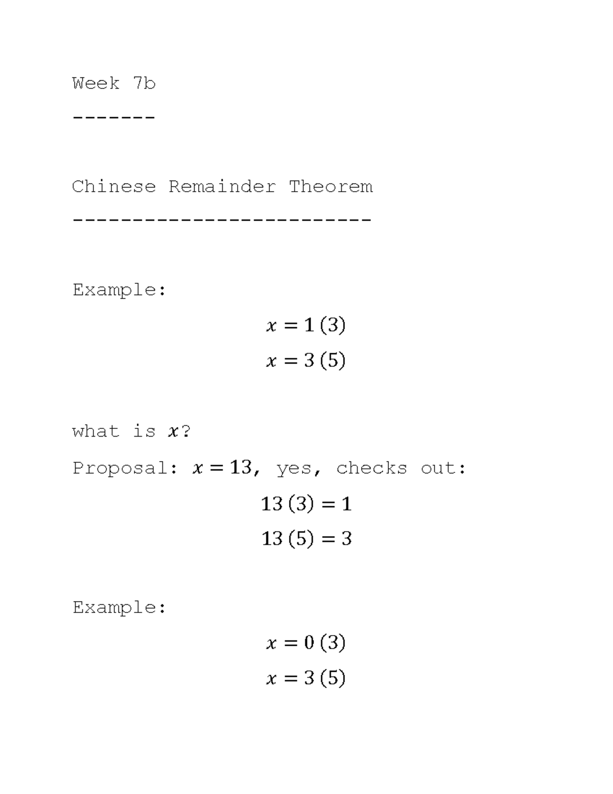 Advanced Concepts in Number Theory: Euler's Theorem & CRT (Week 7b ...