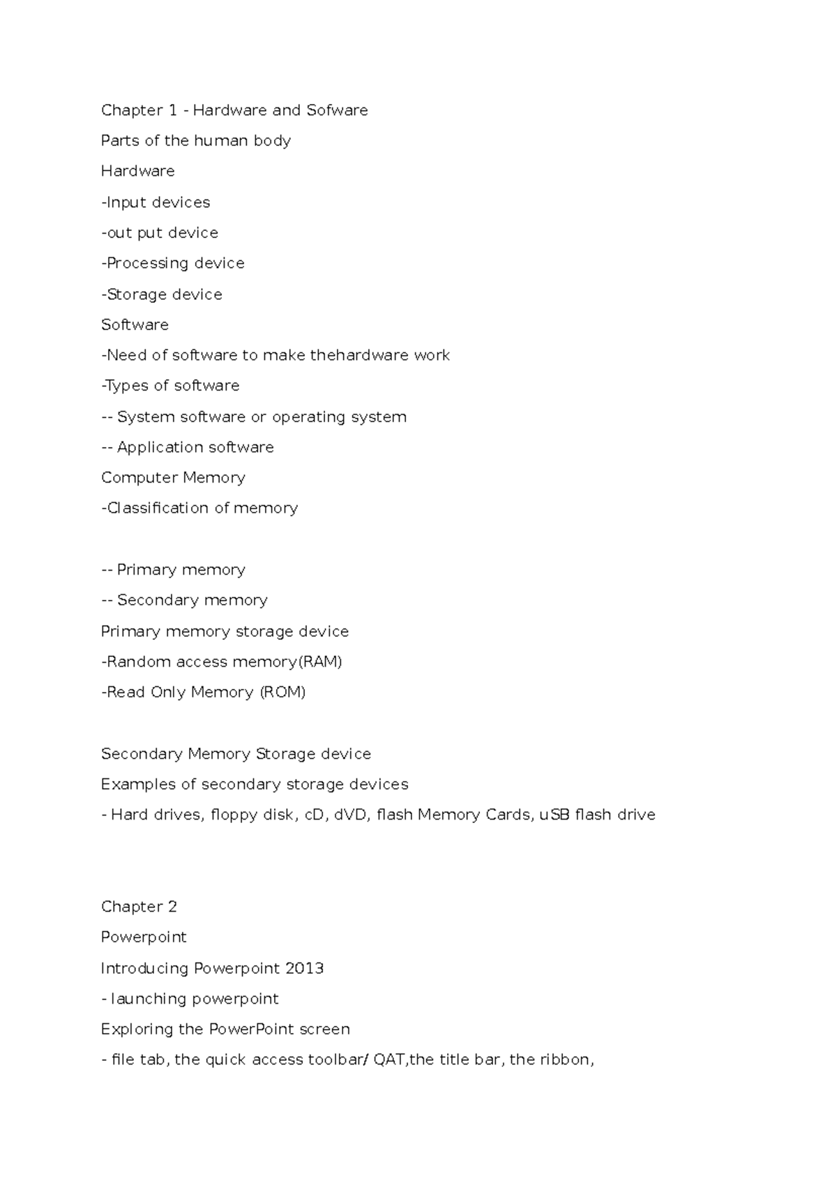 Grade 3 - Chapter 1: Hardware & Software Overview and PowerPoint Basics ...