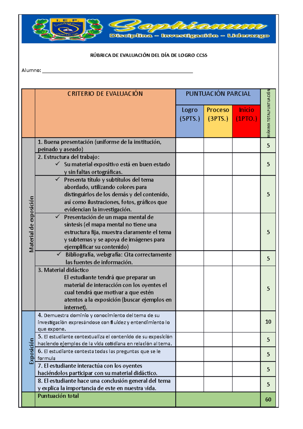 Rúbrica de Evaluación del Trabajo del Día de Logro CCSS - Document Preview