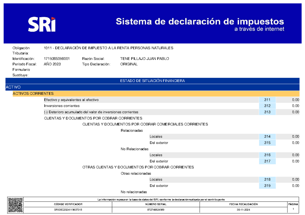 Declaración de Impuesto a la Renta Personas Naturales 2023 ...