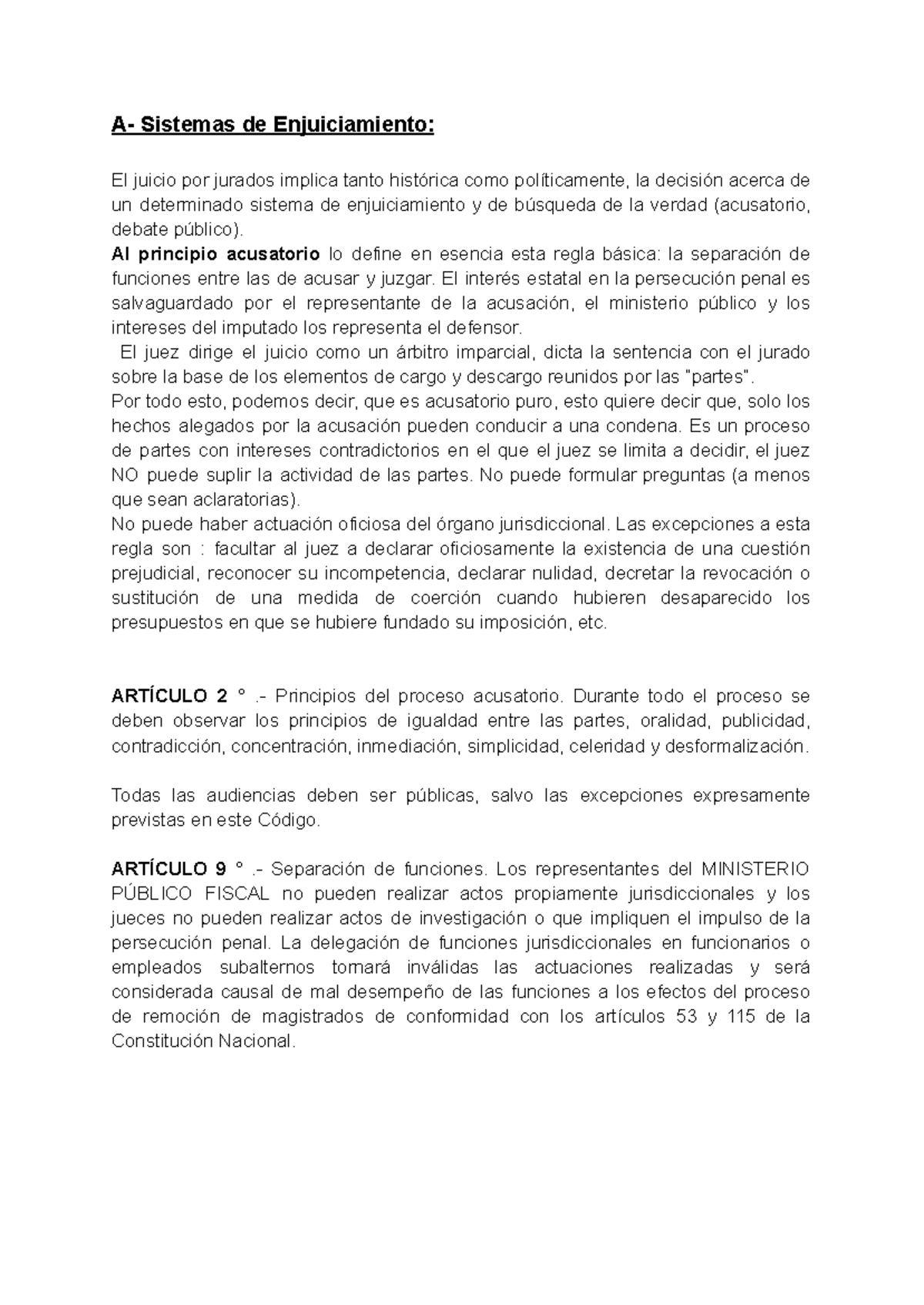Resumen de Garantías en el Proceso Penal - Penal 101 - Studocu