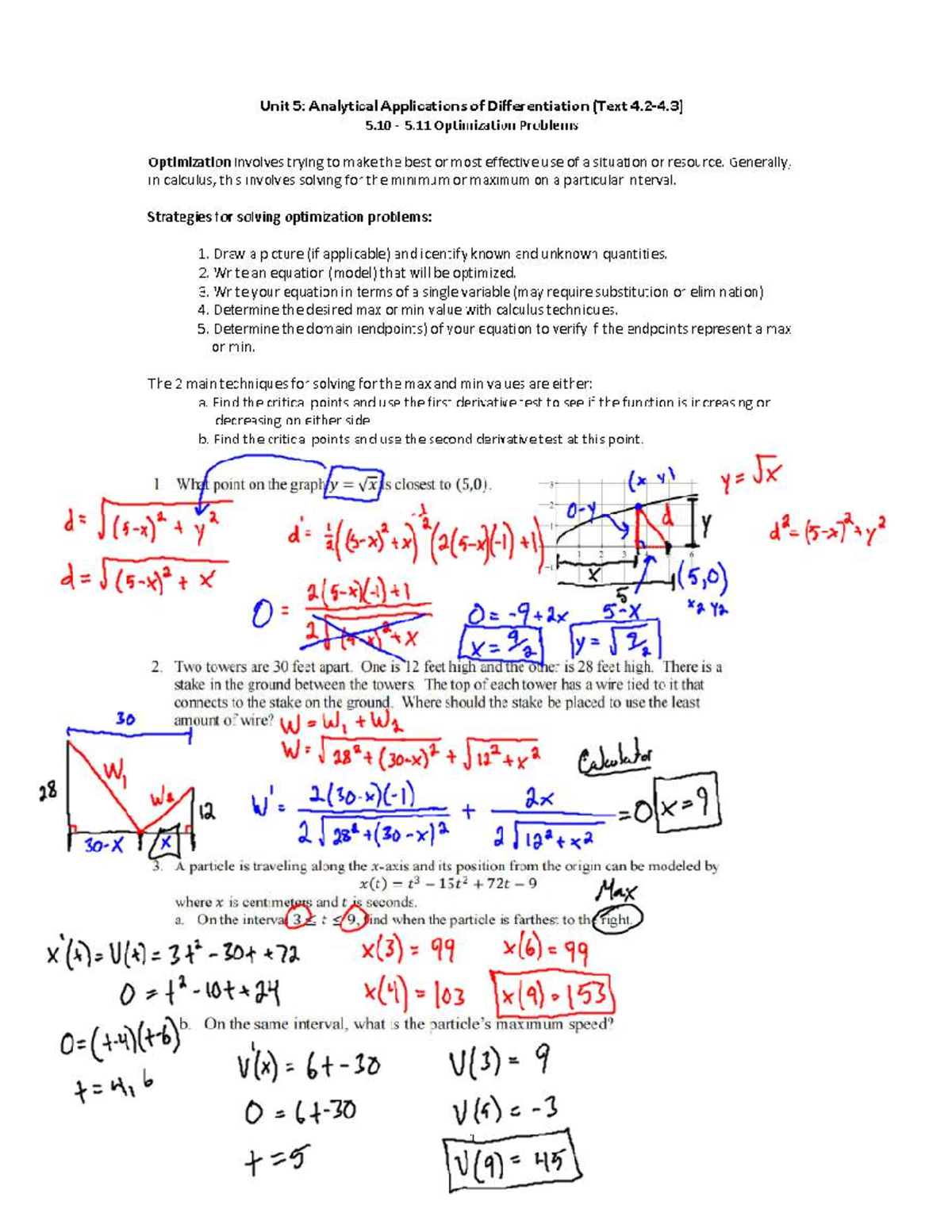 5.10-5.11 Optimization Problems: Strategies and Examples Explained ...