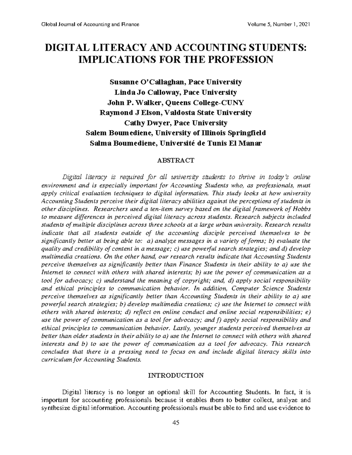 "Examining Digital Literacy Perceptions Among Accounting Students (GJAF ...