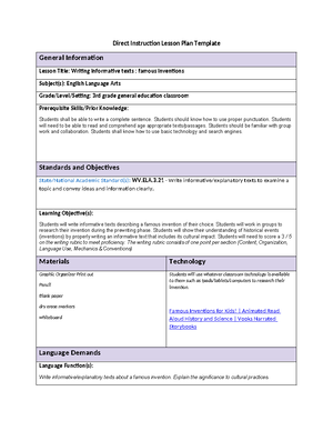 Science Lesson Plan - passed first try - November 25, 2024 WGU 5E ...